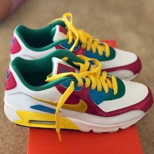 Nike, air max 90, multi color, size 5 in kids